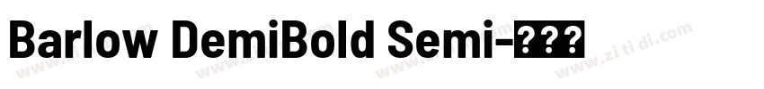 Barlow DemiBold Semi字体转换